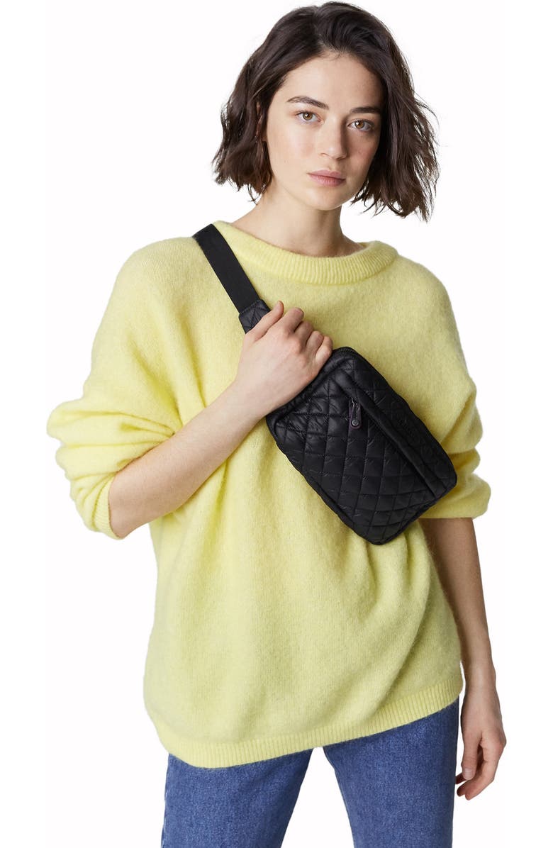 MZ Wallace Large Metro Quilted Nylon Belt Bag, Alternate, color,