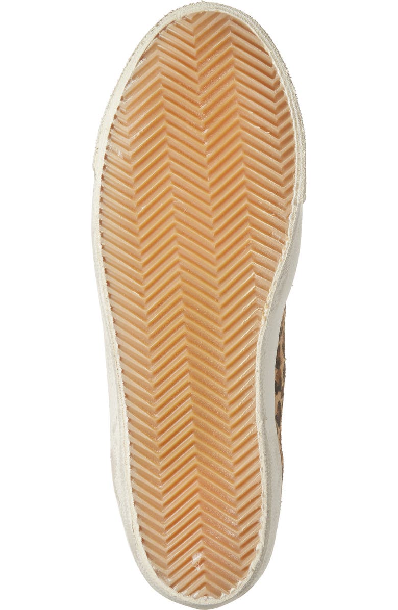 Golden Goose Super-Star Leopard Print Genuine Calf Hair Sneaker, Alternate, color, Beige Brown / Beige/ Red