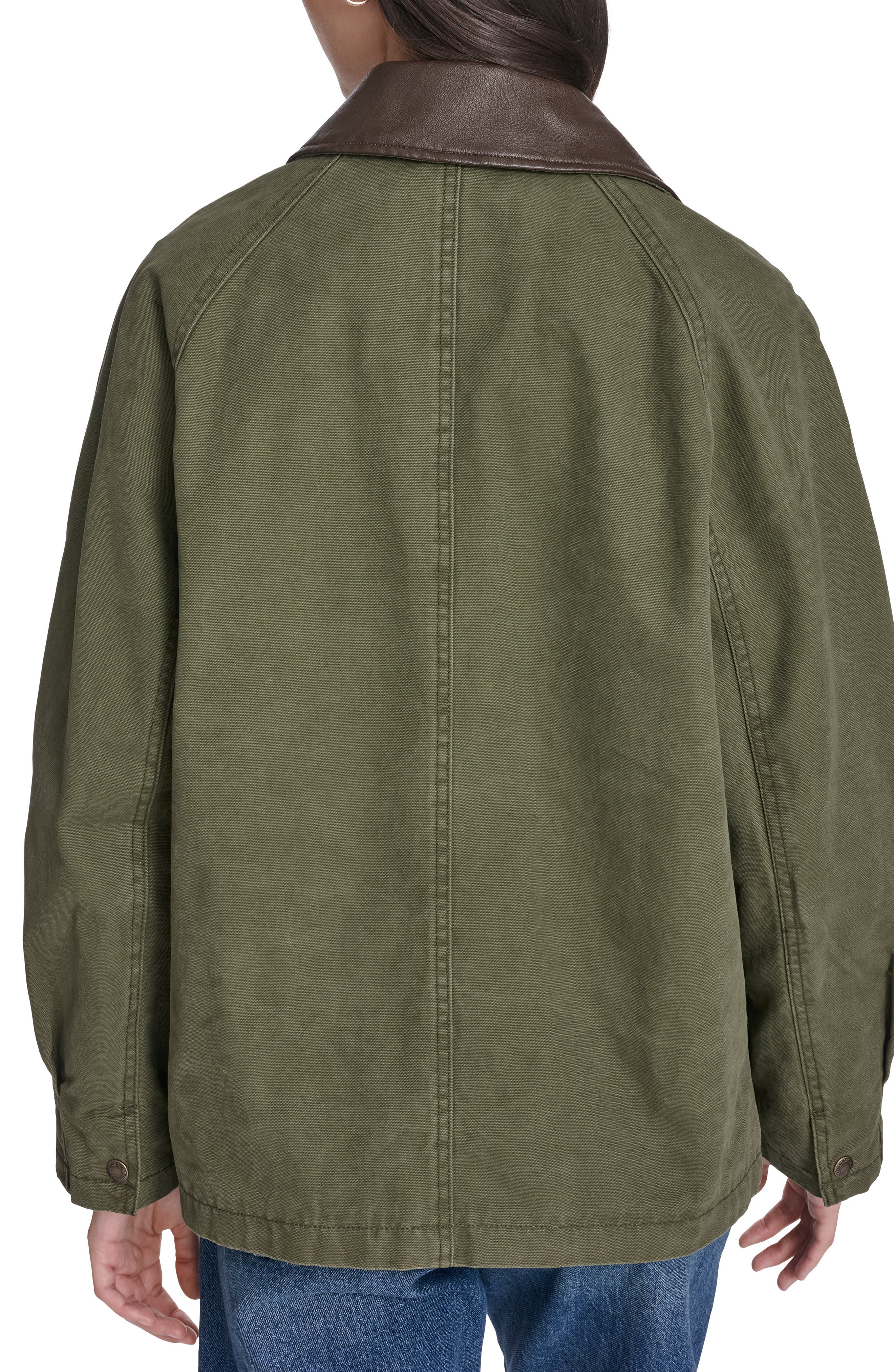 Contrast Collar Field Jacket - image 2