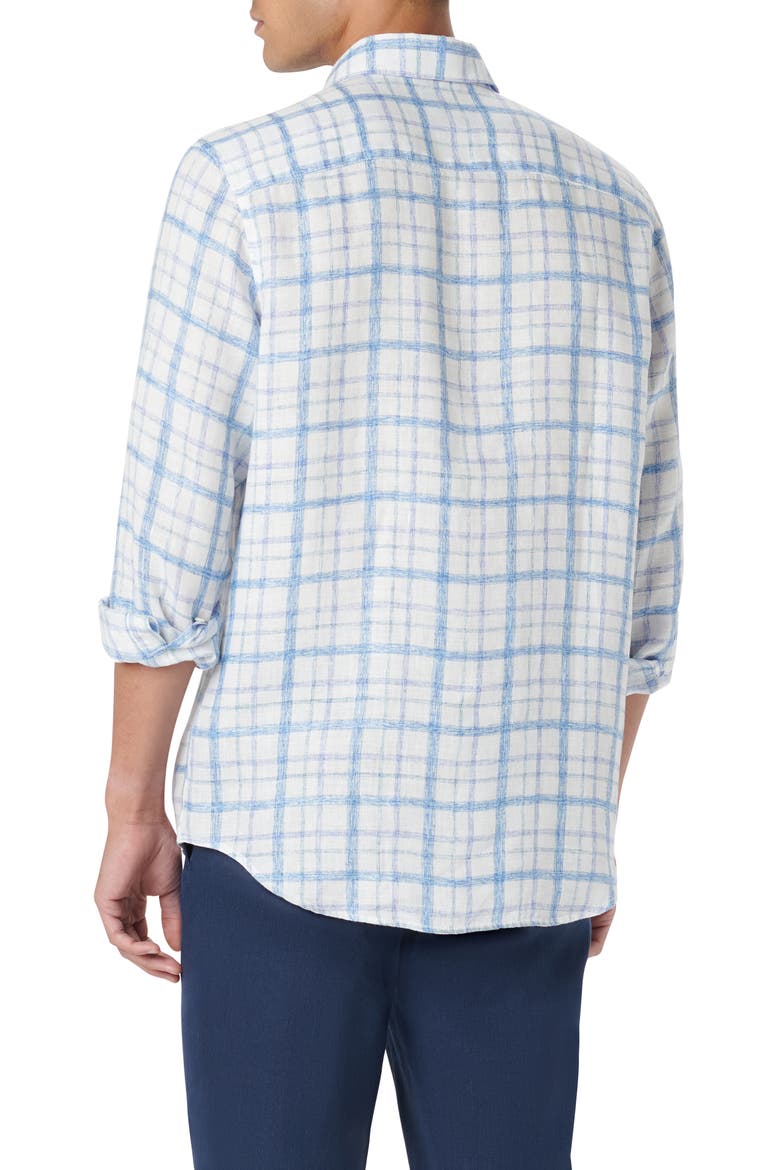 Julian OoohCotton® Linen Button-Up Shirt, Alternate, color, CLASSIC BLUE