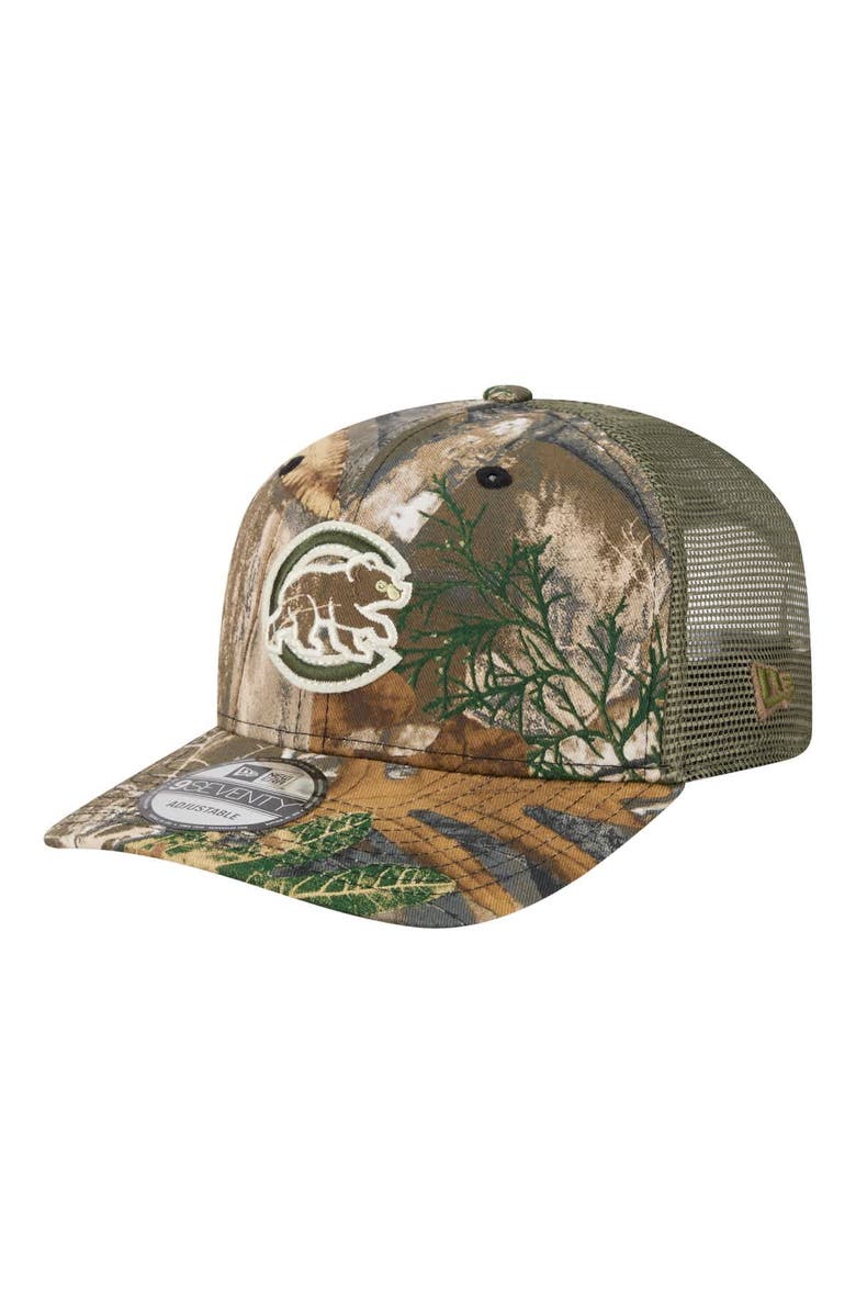 New Era Men's New Era Camo Chicago Cubs Realtree 9SEVENTY Adjustable Hat, Main, color, Camo