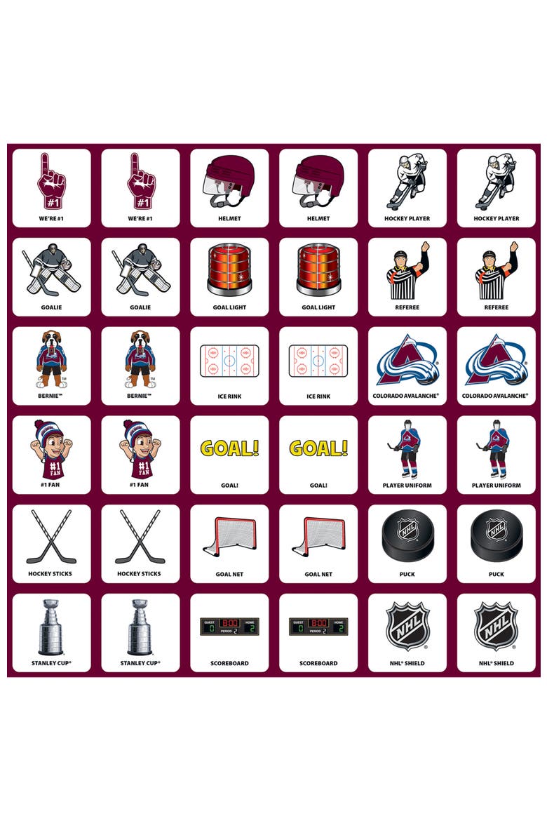 Colorado Avalanche Matching Game, Alternate, color, Multicolor