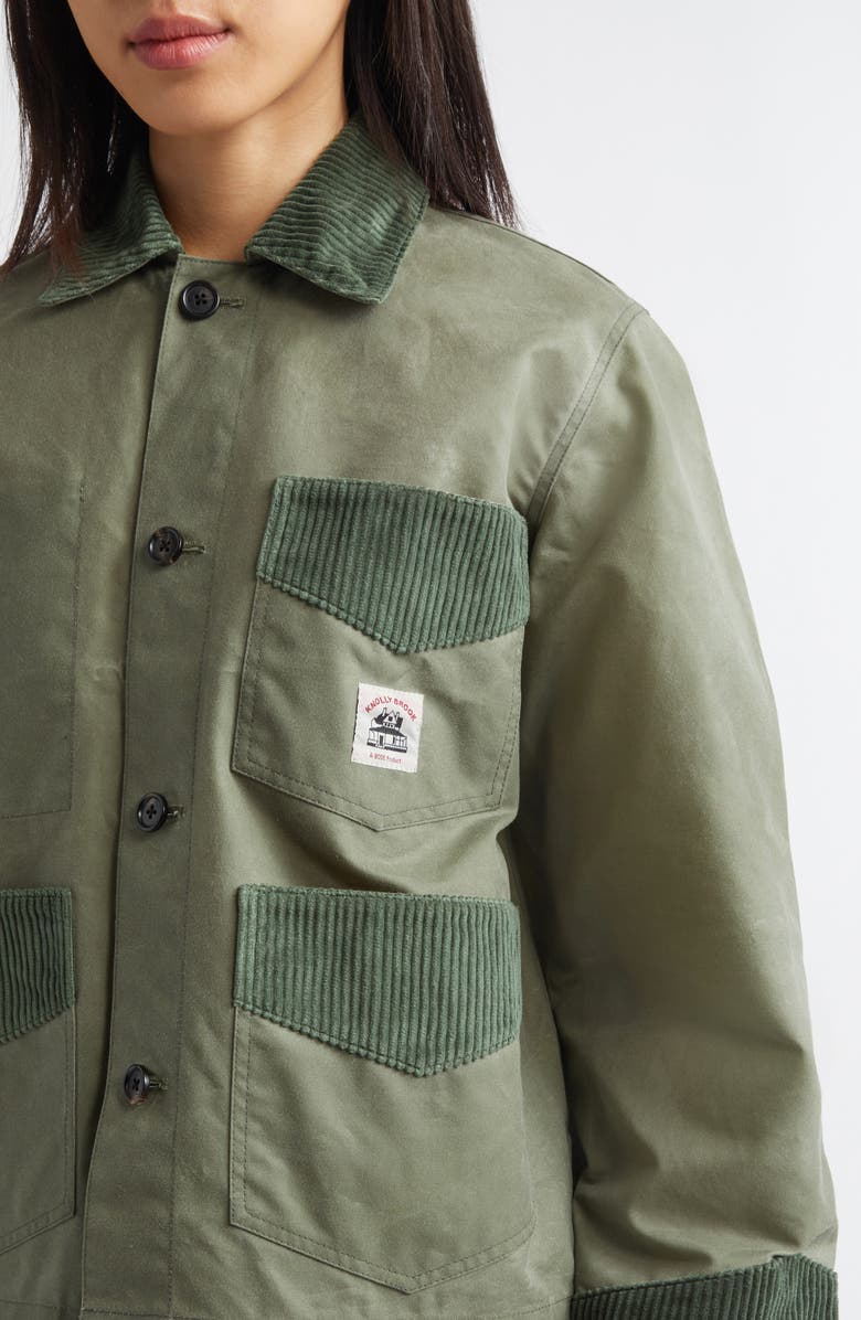 Bode Waxed Cotton Craft Jacket, Alternate, color, Light Green