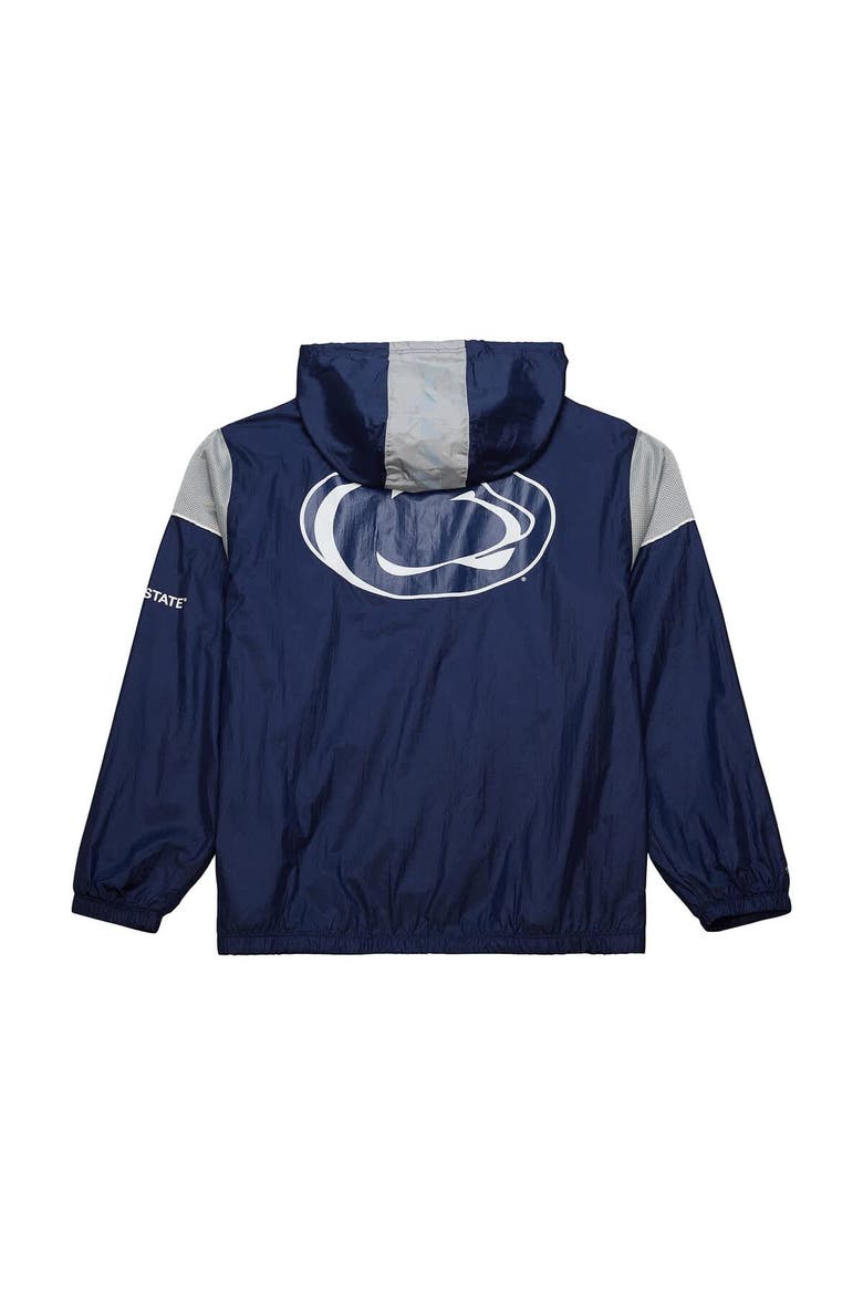 Men's Mitchell & Ness Navy Penn State Nittany Lions Team 3.0 Anorak Half-Zip Hoodie, Alternate, color, Navy