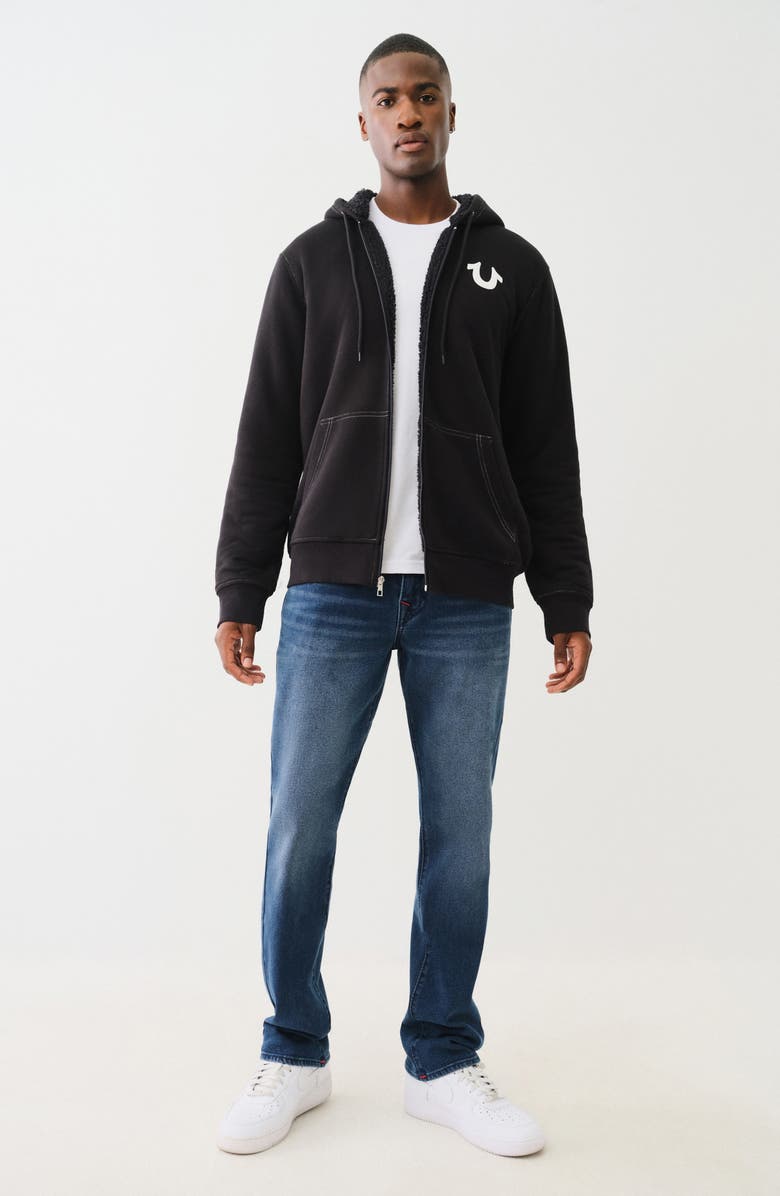 True Religion Ricky Big T Flap Straight Leg Jeans, Alternate, color, 