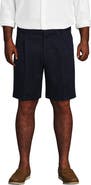 Lands' End Comfort Waist Pleated 9" No Iron Chino Shorts