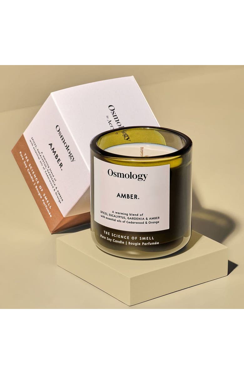 Osmology Amber Scented Candle, Alternate, color, Green