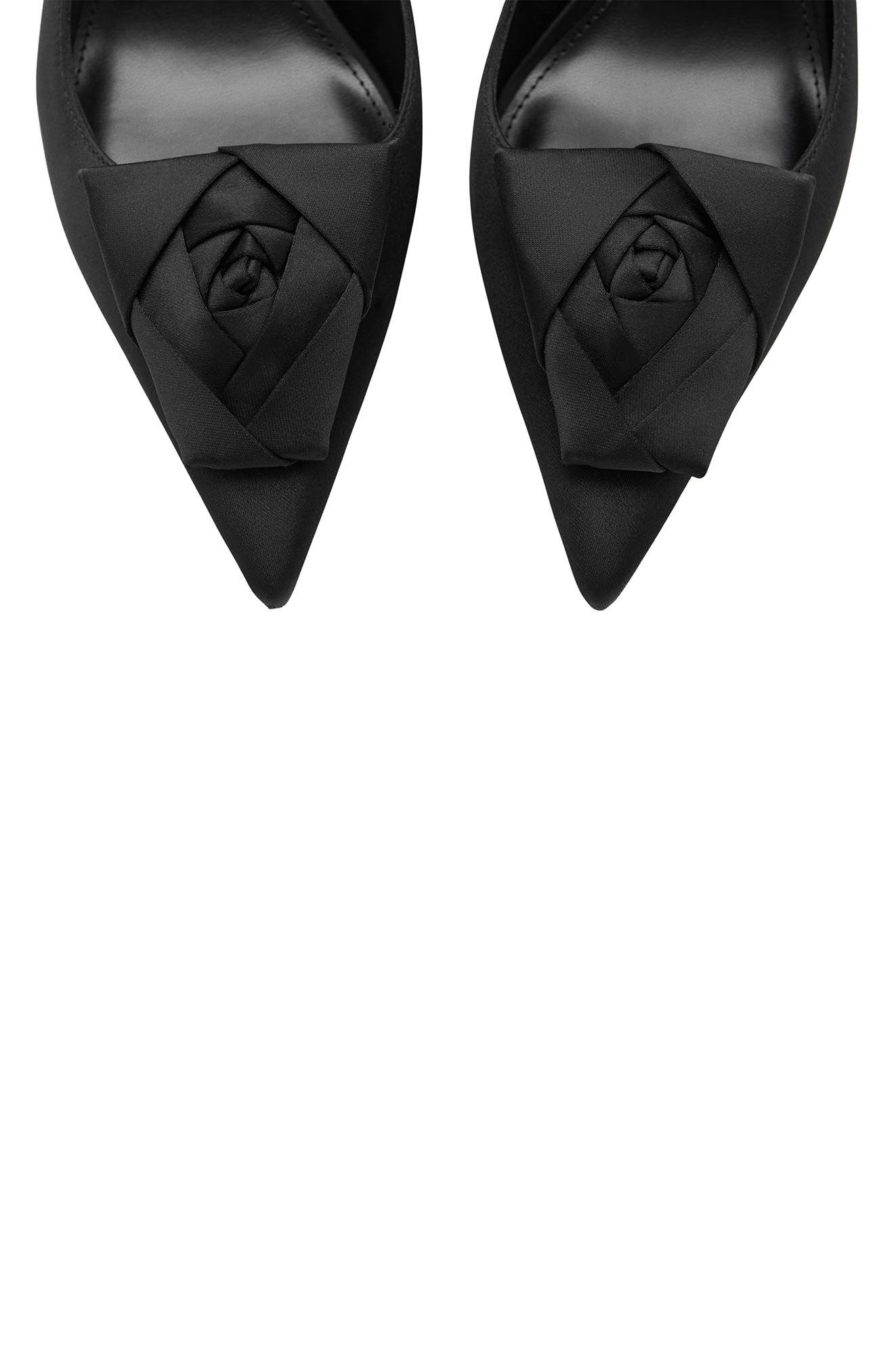 MANGO Slingback Pointed Toe Pump, Alternate, color, Black