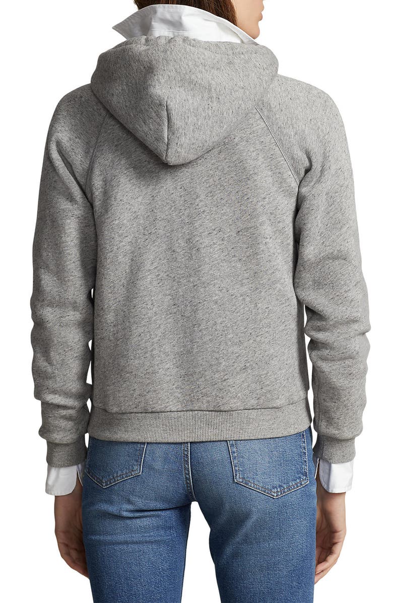 Polo Ralph Lauren Shrunken Fit Fleece Hoodie, Alternate, color, 