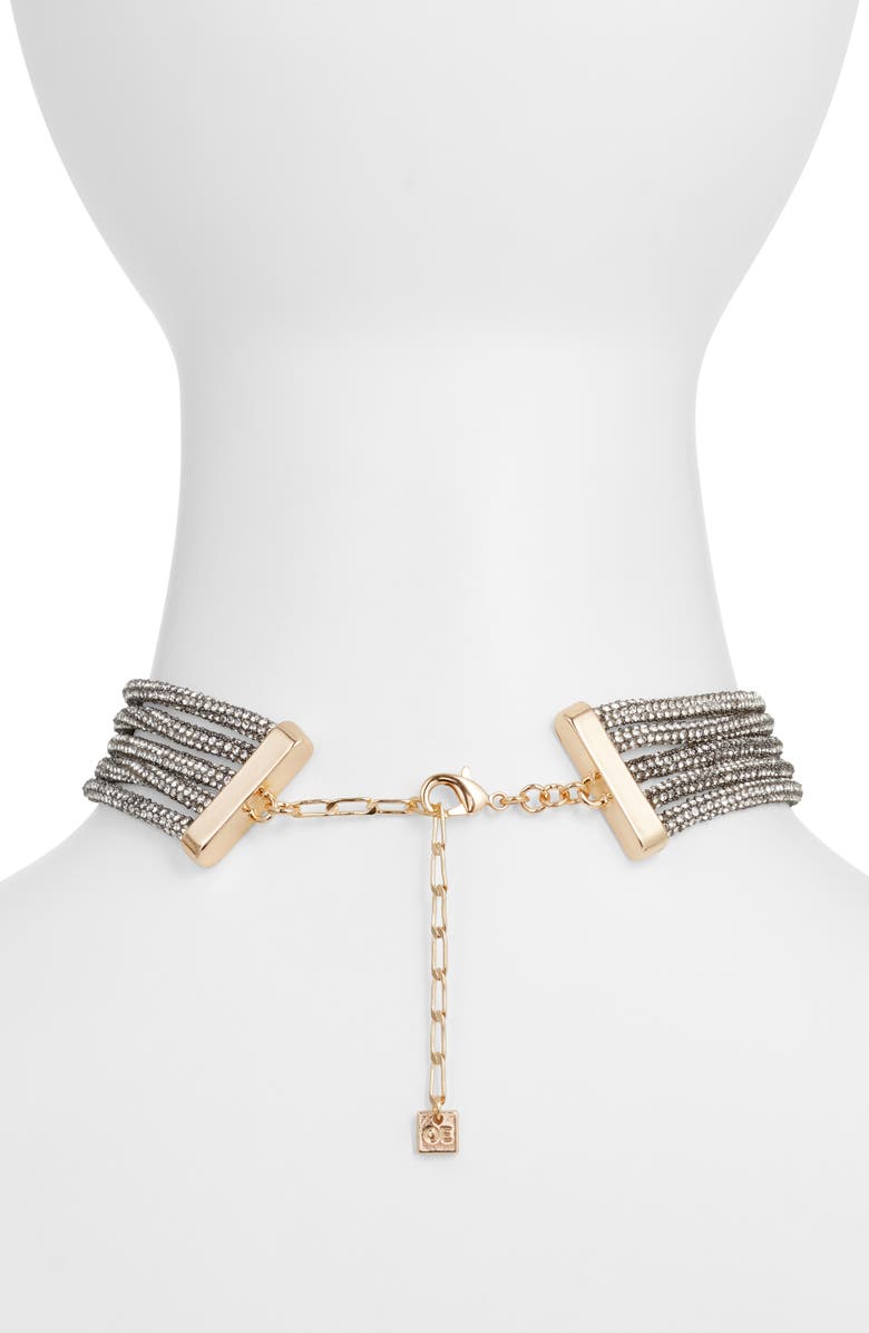 Open Edit Crystal Rope Layered Choker Necklace, Alternate, color,