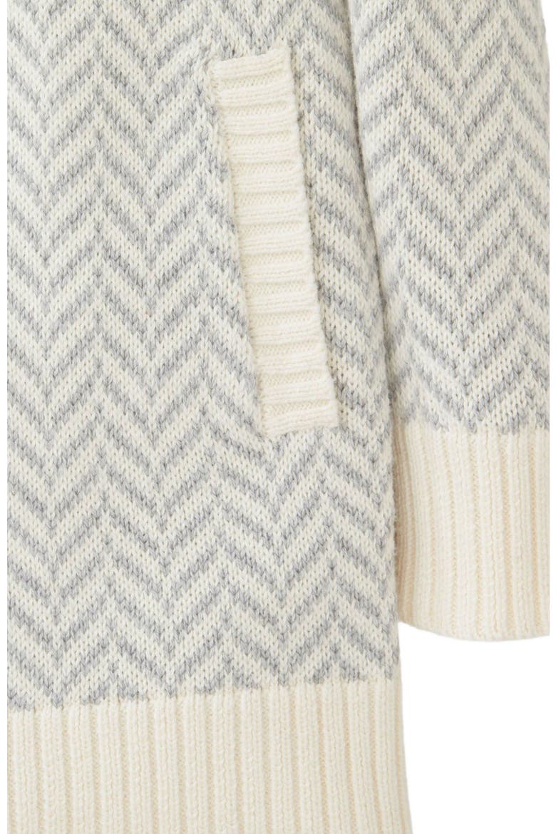 Baby Girls' Toggle Sweater Cardigan, Infant, Alternate, color, Gray Herringbone