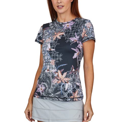 UV Feather Womens Tennis Short Sleeve Shirt