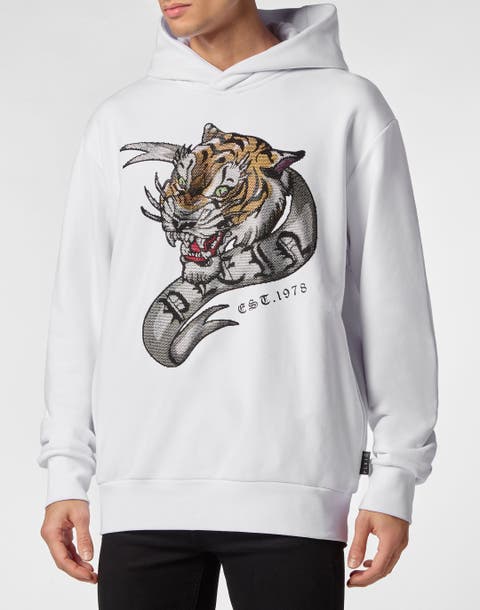 Hoodie Sweatshirt Crystal Tattoo Men
