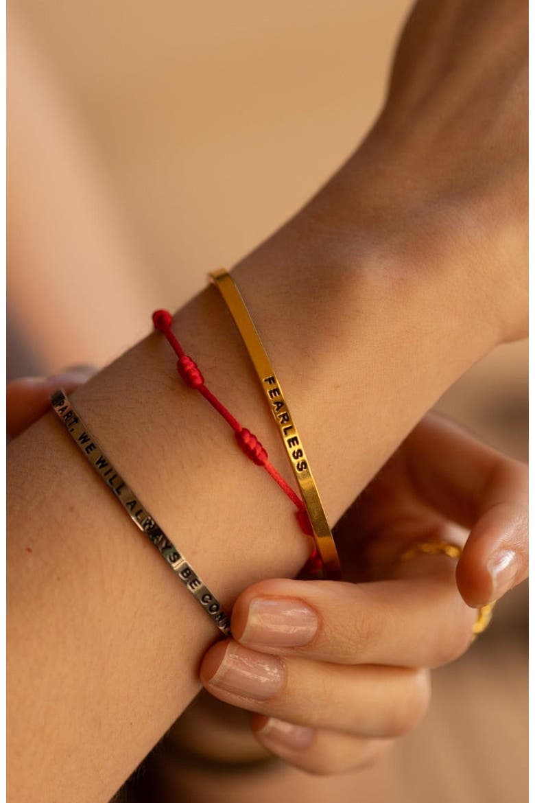 7 Knots of Protection bracelet, Alternate, color, Red Silk