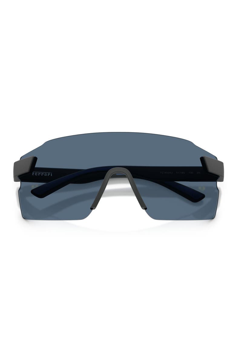133mm Oversize Rectangular Sunglasses, Alternate, color, MATTE DARK GREY / DARK BLUE