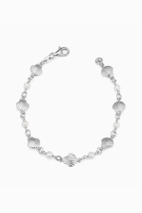 Sterling Silver Ocean Treasures Station Bracelet