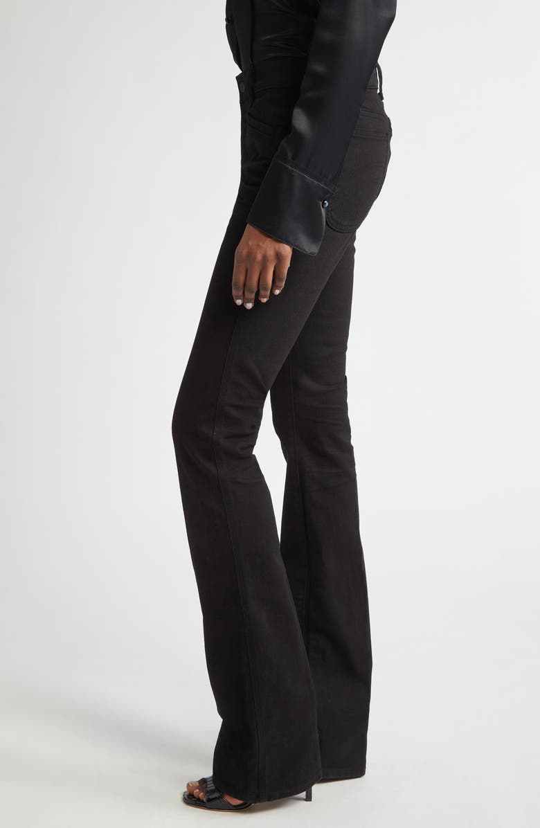 TOM FORD Cotton Stretch Twill Flare Leg Pants, Alternate, color, 