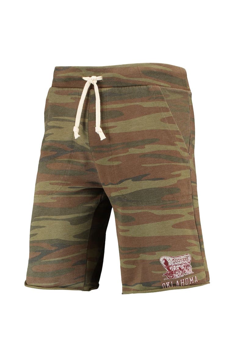 Men's Camo Alternative Apparel Oklahoma Sooners Victory Lounge Shorts, Alternate, color, Camo