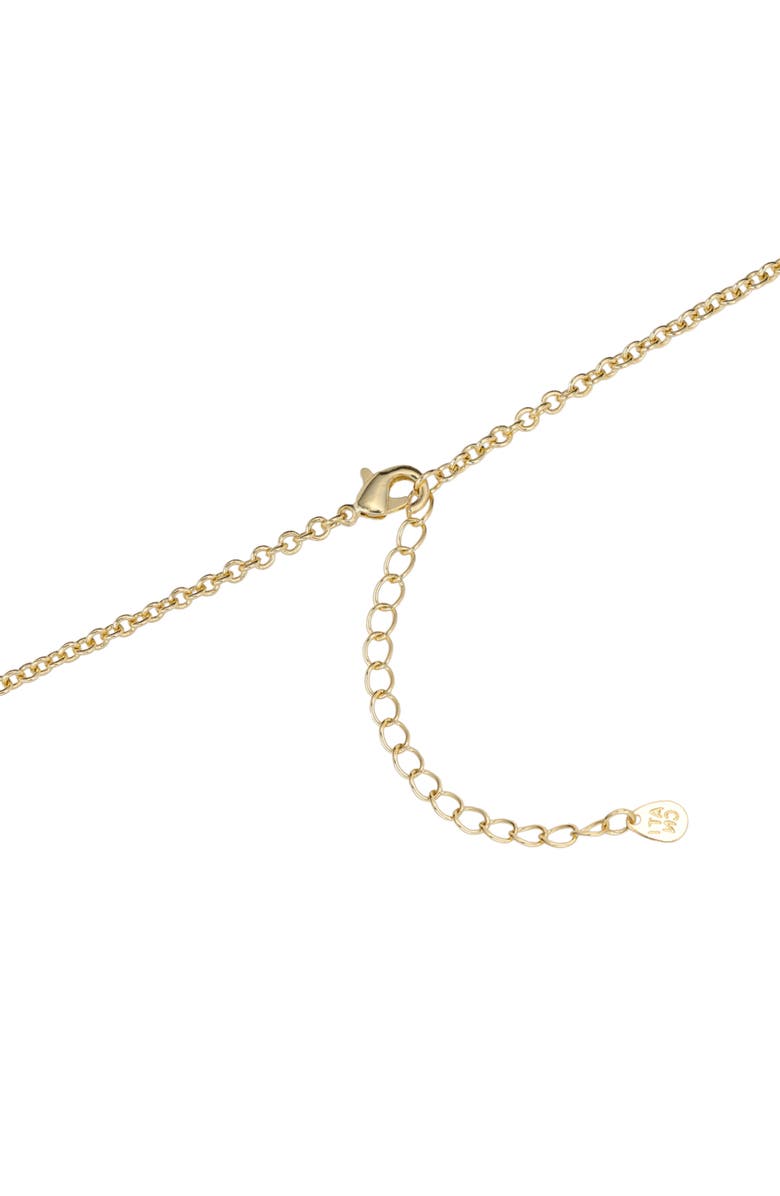 ATHRA LUXE Pavé Horsebit Necklace, Alternate, color, Gold