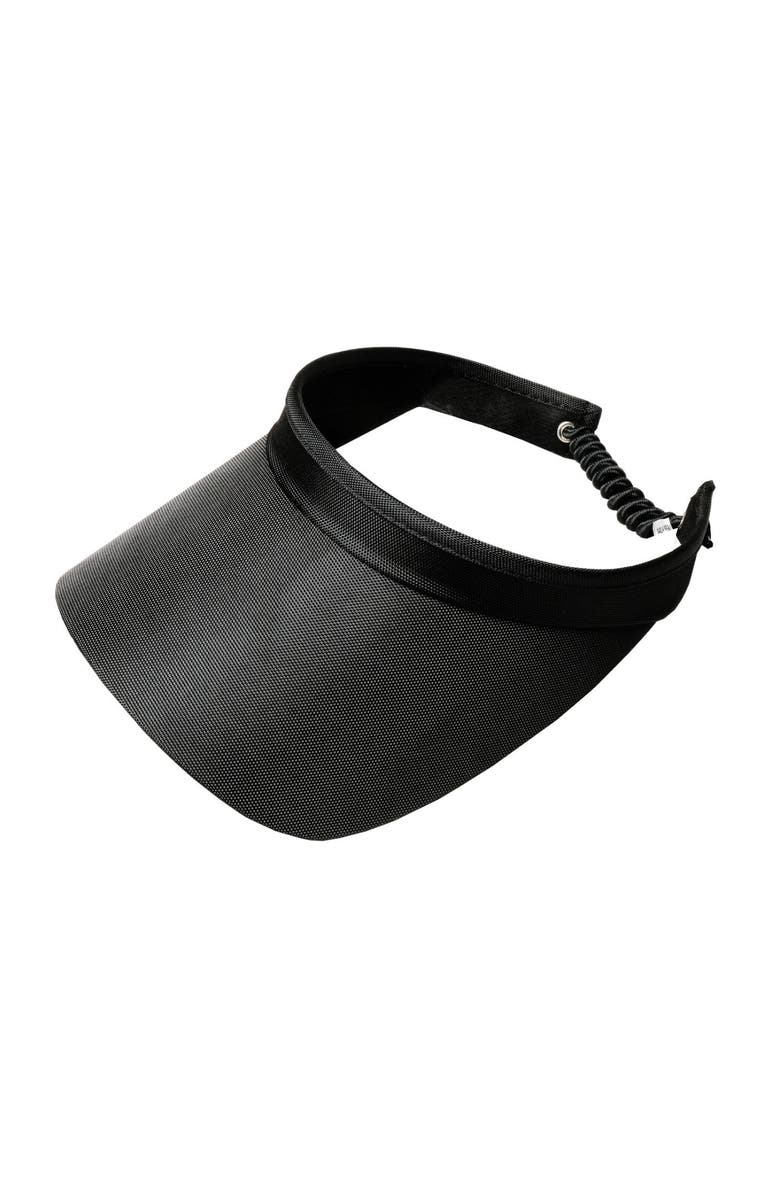 Glove It Solid Coil Womens Visor, Main, color, Black