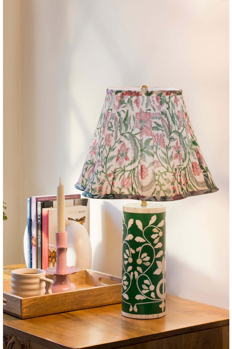 Floral Vines Table Lamp - Green, Alternate, color, Floral