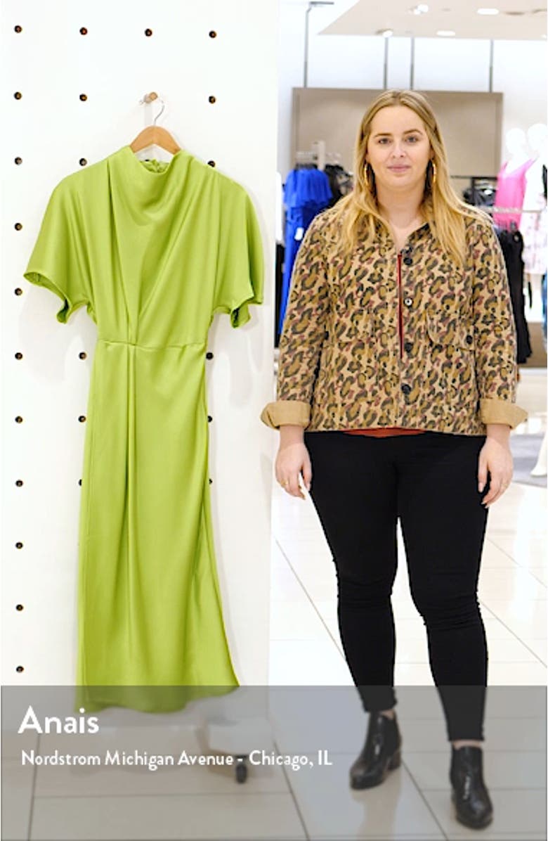 Rhode Drape Midi Dress, sales video thumbnail