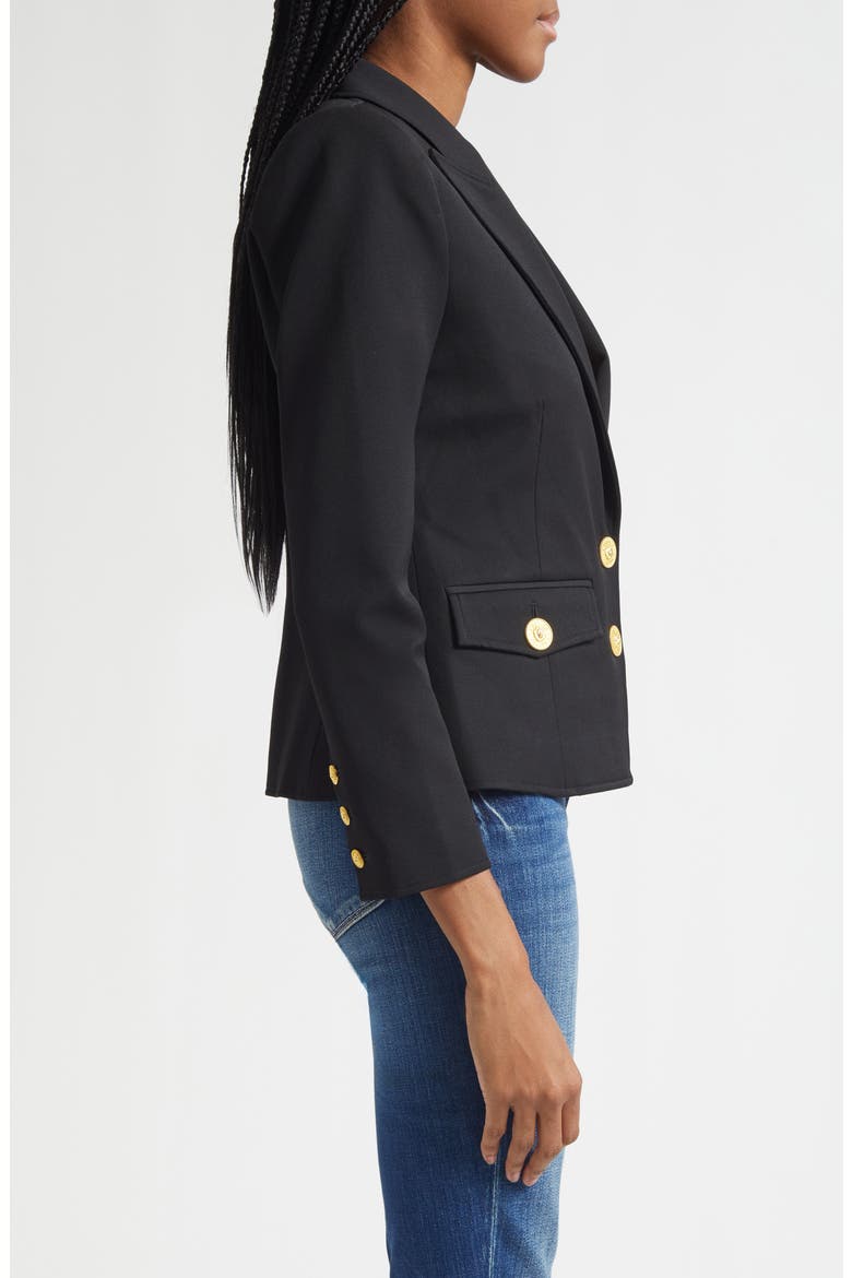 Wylla Structured Blazer, Alternate, color, BLACK