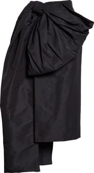 Givenchy Draped Bow Detail Faille Skirt