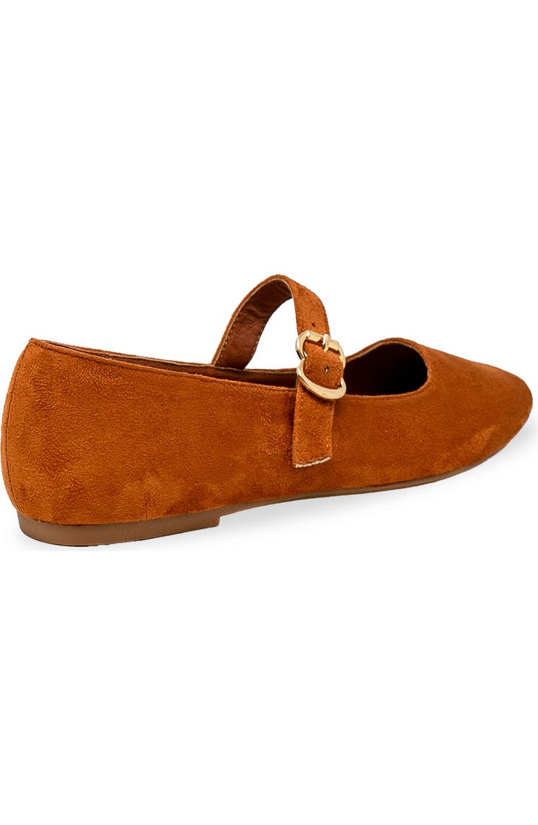 CHASE AND CHLOE <p> Mary Jane Flat (Women)</p>, Alternate, color, Tan Suede