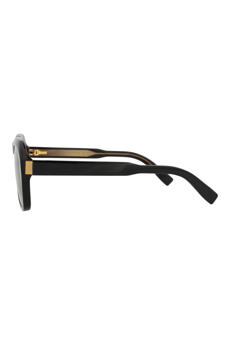 54mm Square Sunglasses, Alternate, color, BLACK / BROWN