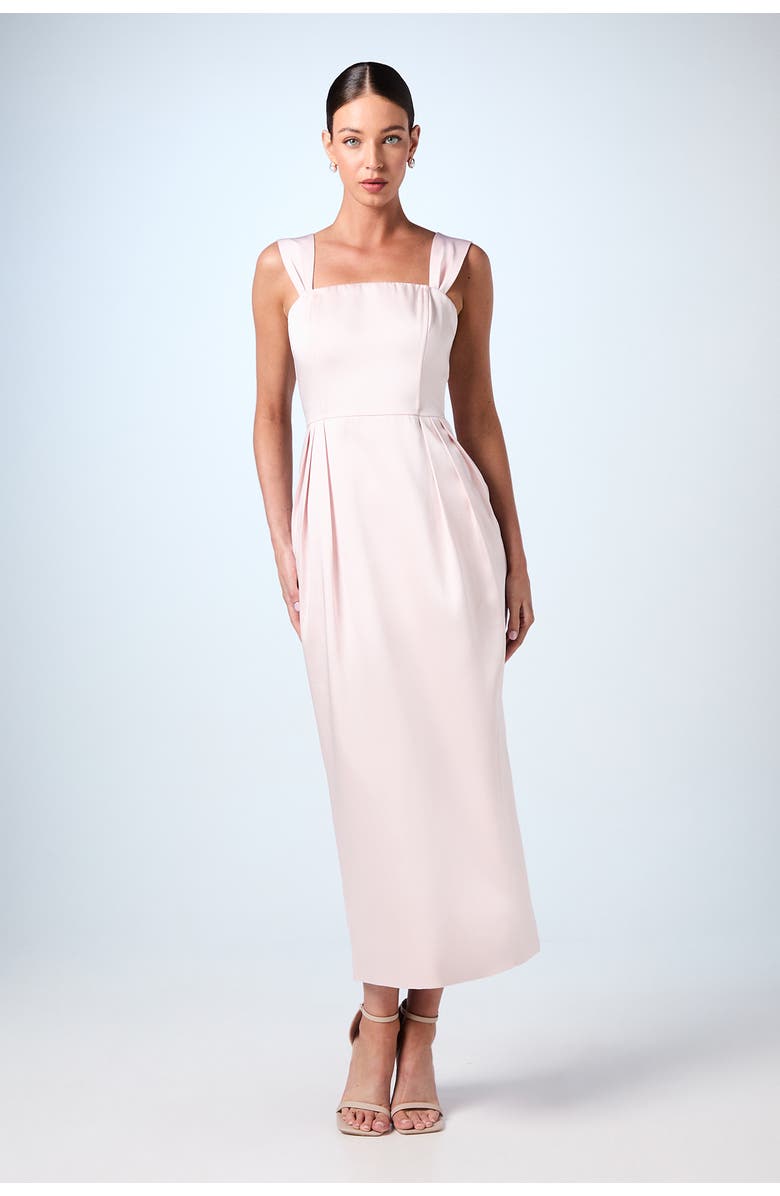 Coast Corset Column Midi Bridesmaids Dress, Main, color, Blush