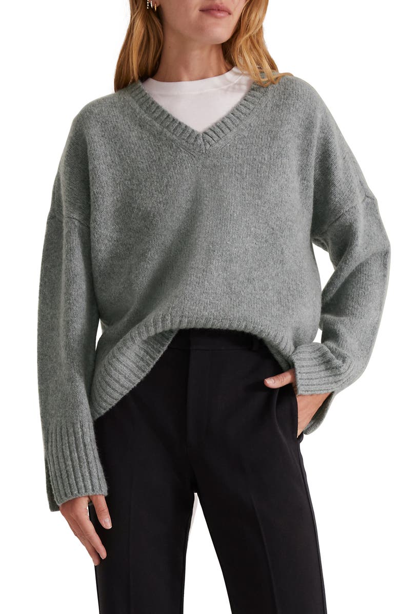 Favorite Daughter The William V-Neck Wool & Cashmere Blend Sweater, Main, color,