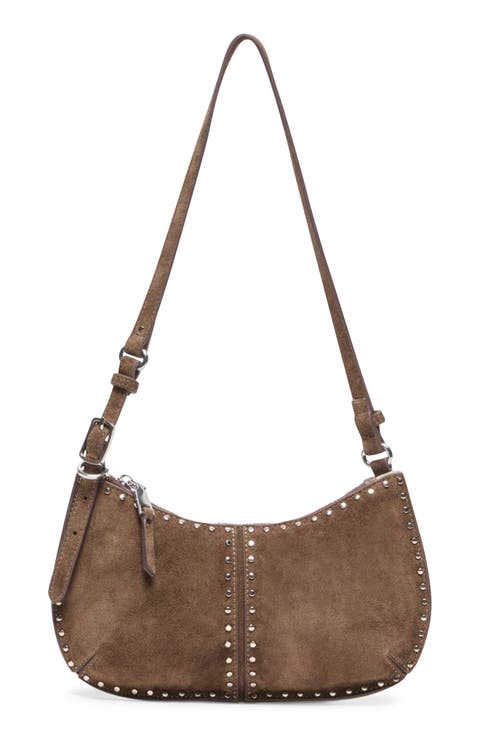 Axelle Faux Leather Baguette Bag