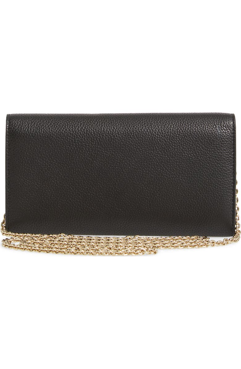 FERRAGAMO City Grainy Leather Wallet on a Chain, Alternate, color,
