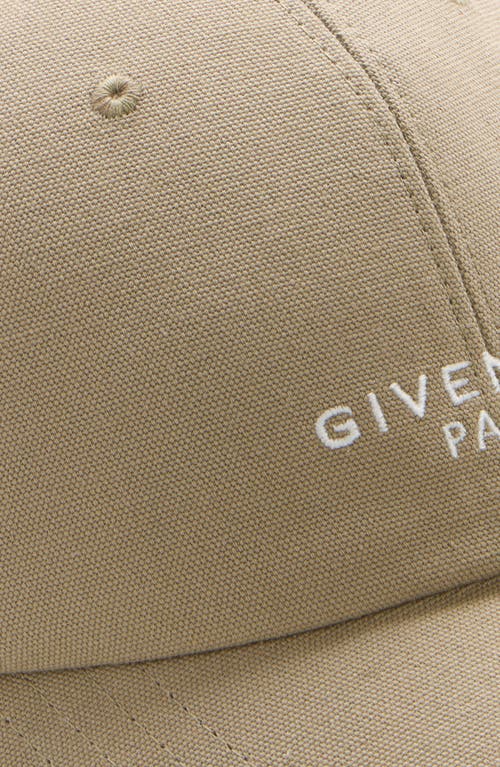 Givenchy Embroidered Logo Adjustable Baseball Cap In Brown