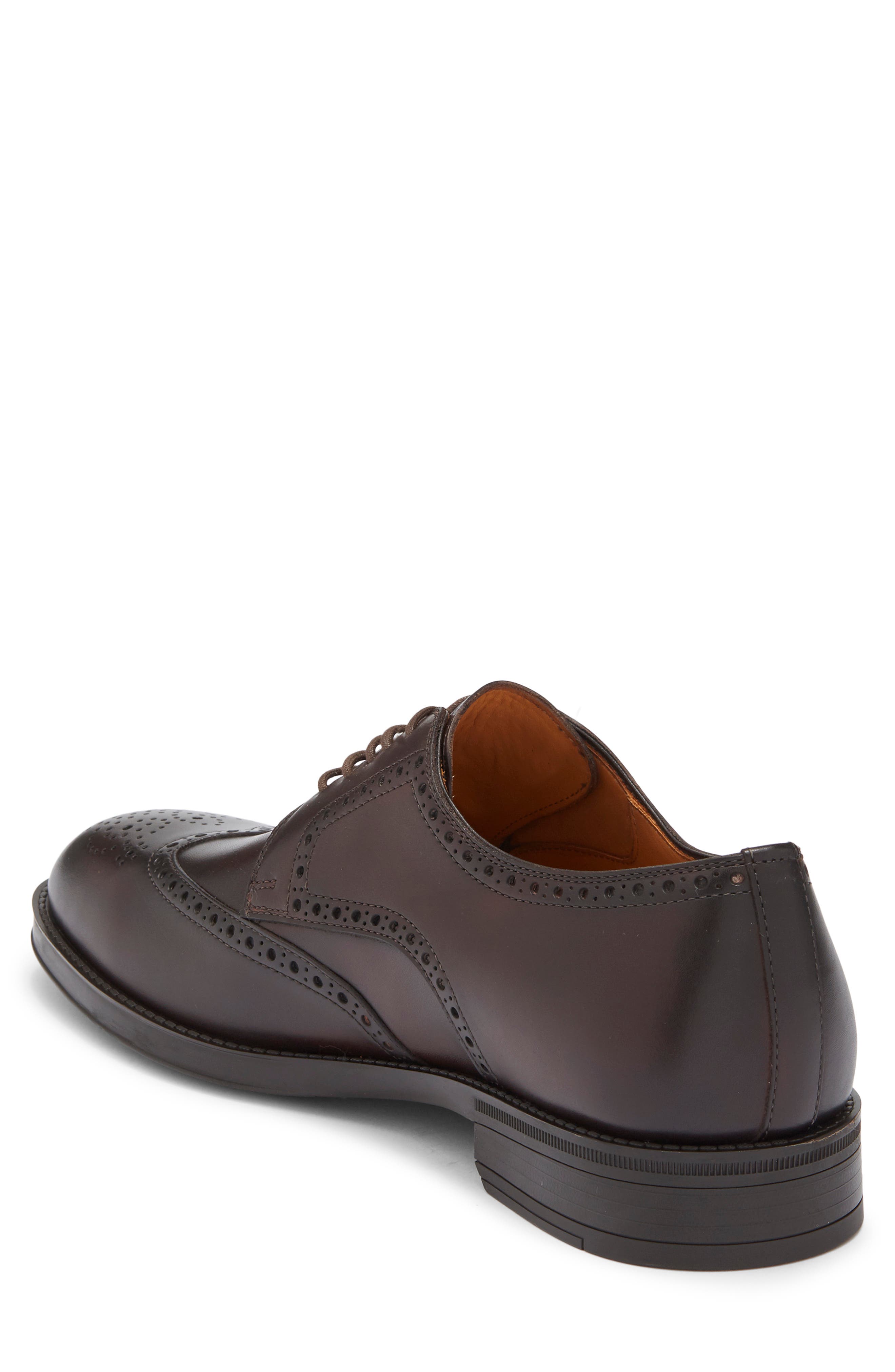 Magnanni Eddison Wingtip Derby, Alternate, color, Brown