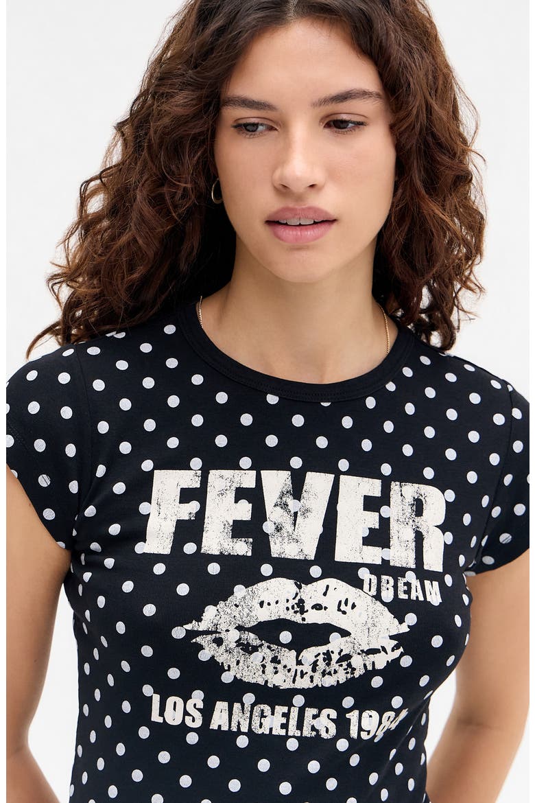 Polka Dot Fever Baby T-Shirt, Alternate, color, BLACK