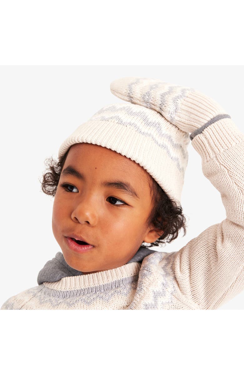 Primary Kids Fleece-Lined Fair Isle Mittens, Alternate, color,