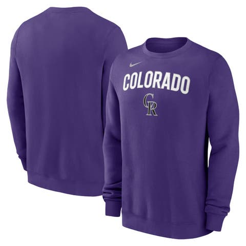 17ss Vertical Logo Panel Crewneck purple