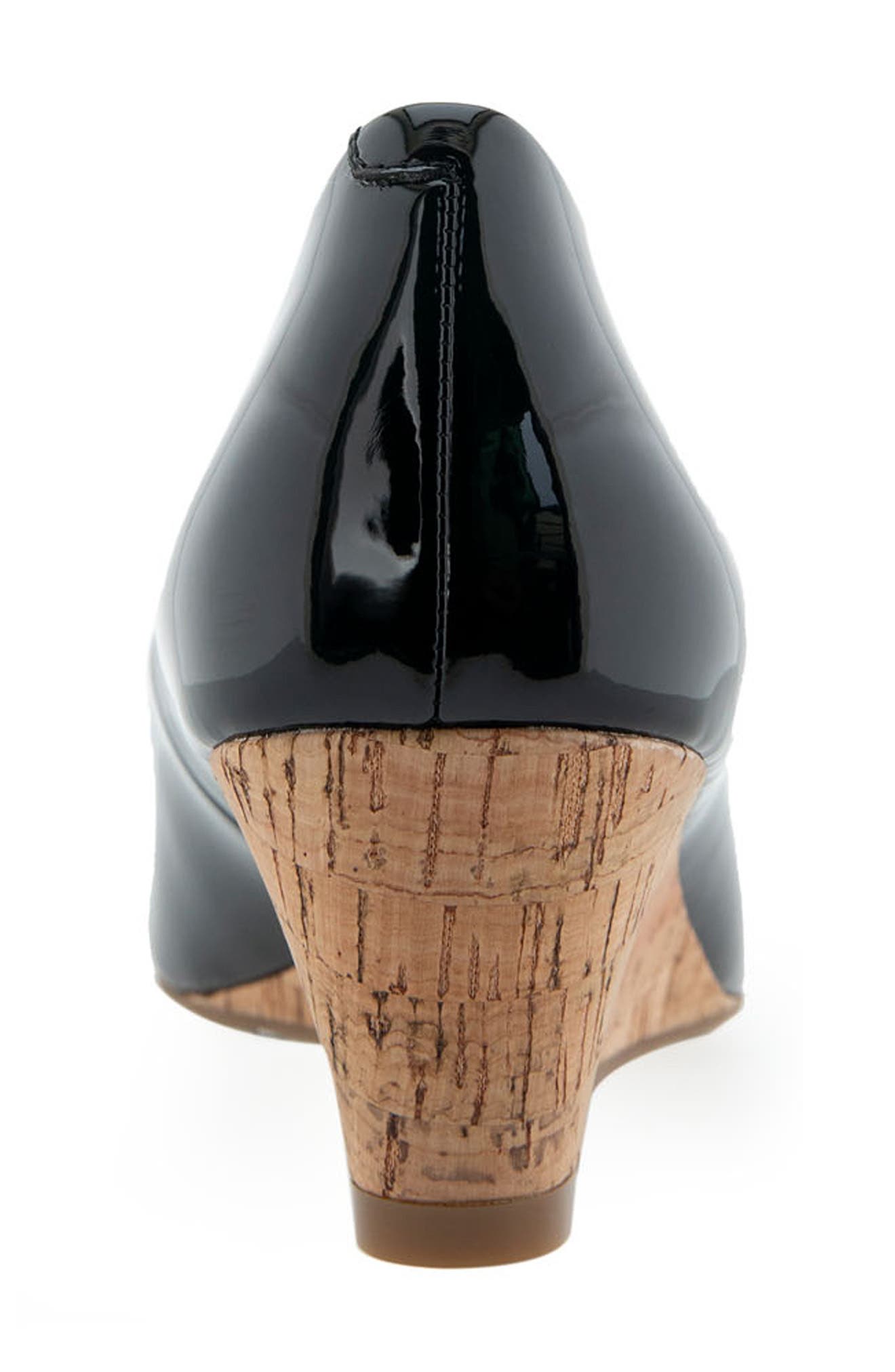 Aerosoles Iris Wedge Pump - Wide Width Available, Alternate, color, Black Patent