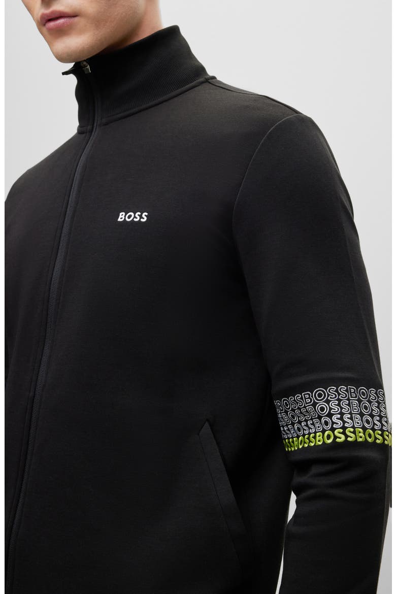 Skaz Zip-Up Jacket, Alternate, color, BLACK