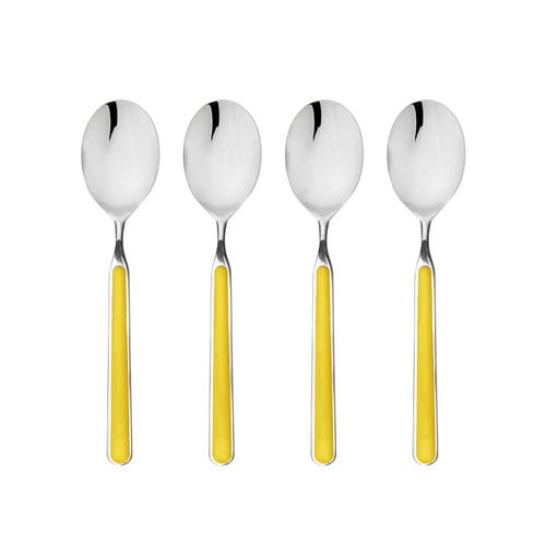 Mepra Fantasia Coffee Spoon Set In Yellow