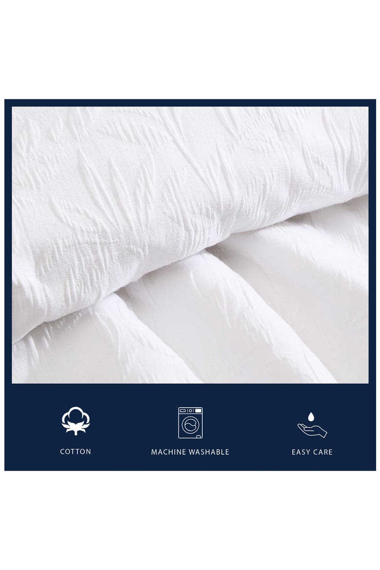 Seaside Floral King Comforter & Sham Set, Alternate, color, WHITE