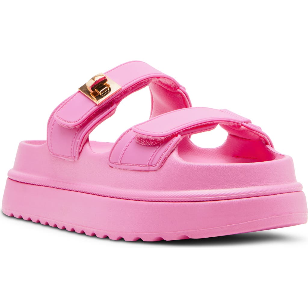 Steve Madden Bigschmona Platform Sandal In Pink