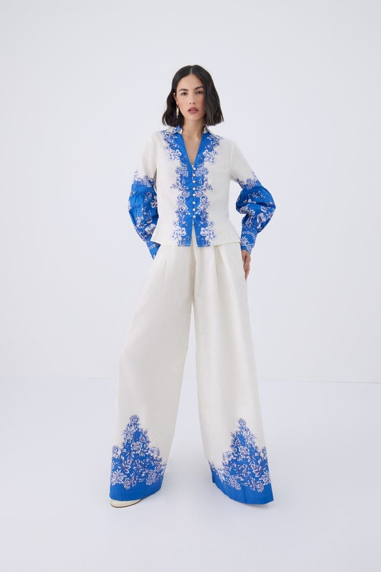 Serena Trousers, Alternate, color, Blue