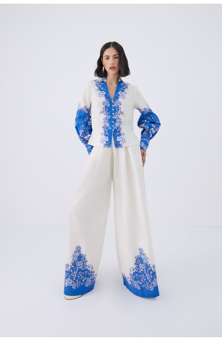 RAISHMA Serena Trousers, Alternate, color, Blue