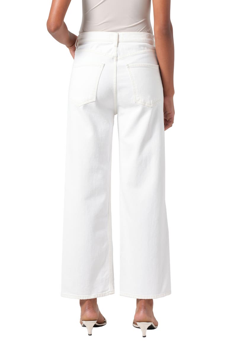 Ren High Waist Wide Leg Jeans, Alternate, color, WHITE WASH (WHITE MILK)