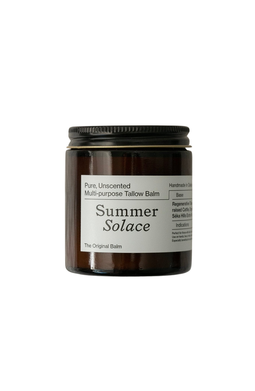 SUMMER SOLACE TALLOW SUMMER SOLACE TALLOW PURE UNSCENTED BALM REGENERATIVE TALLOW BALM 