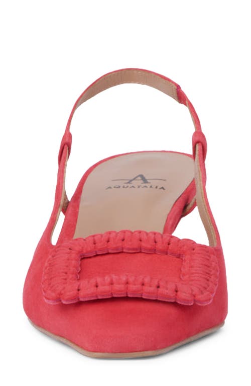 Aquatalia Arabella Kitten Heel Slingback Pump In Pink