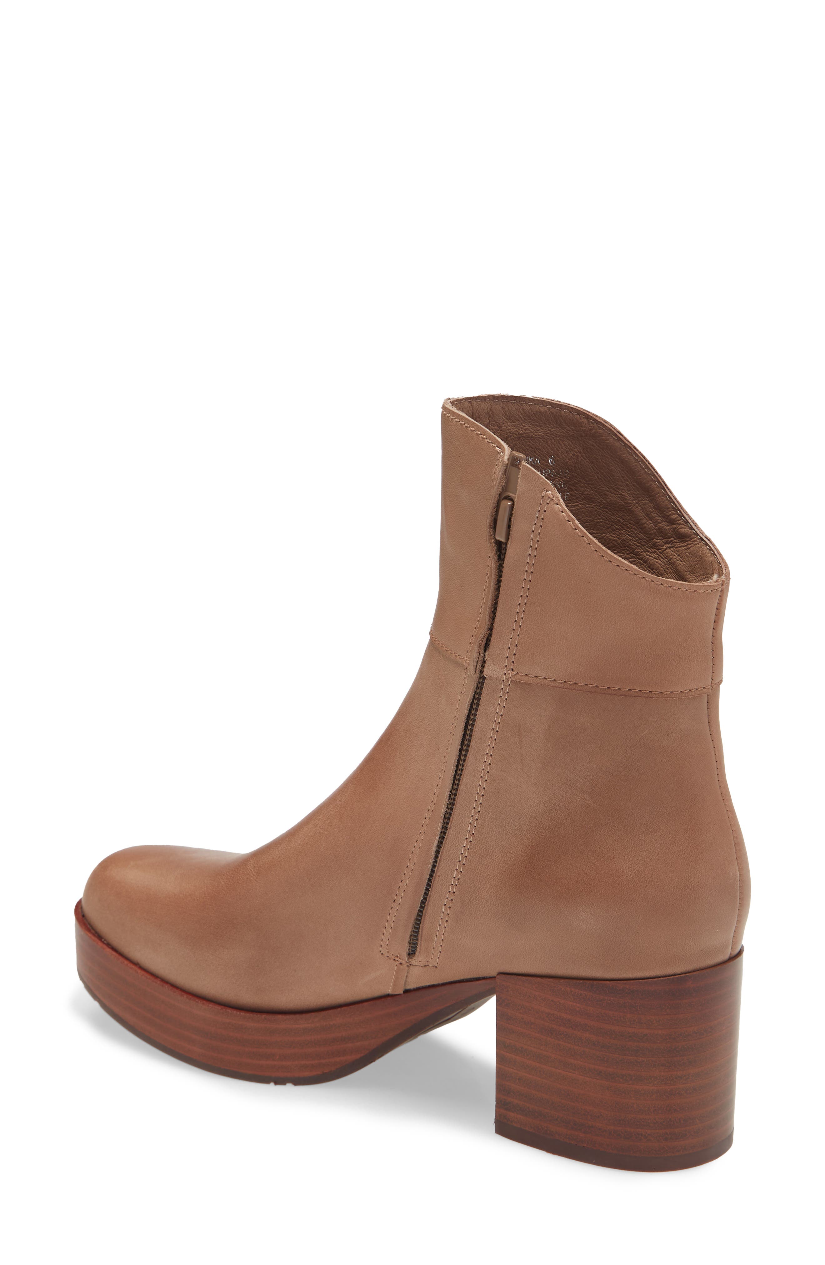 Chocolat Blu Retro Platform Boot, Alternate, color, Taupe Leather
